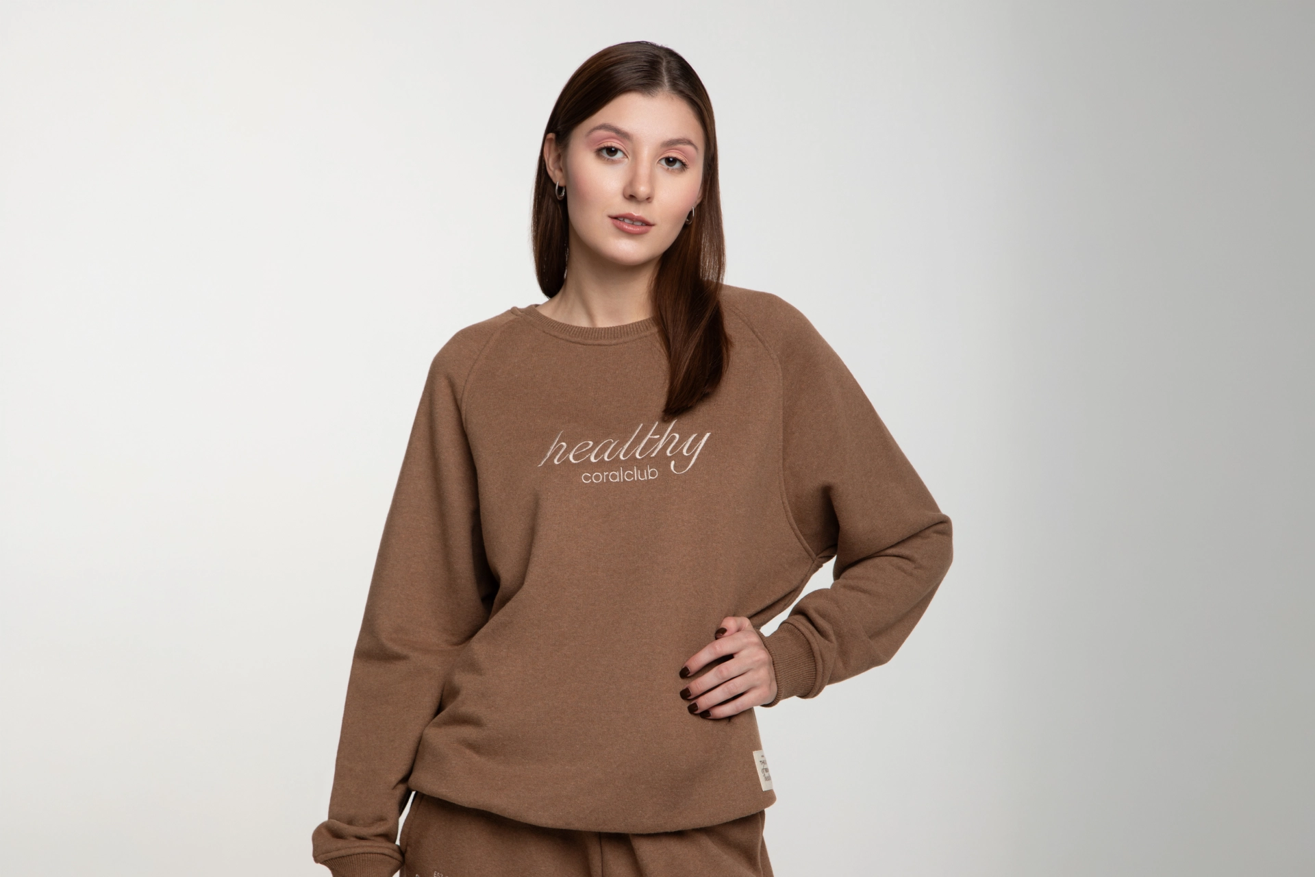 Bluza unisex, brązowa